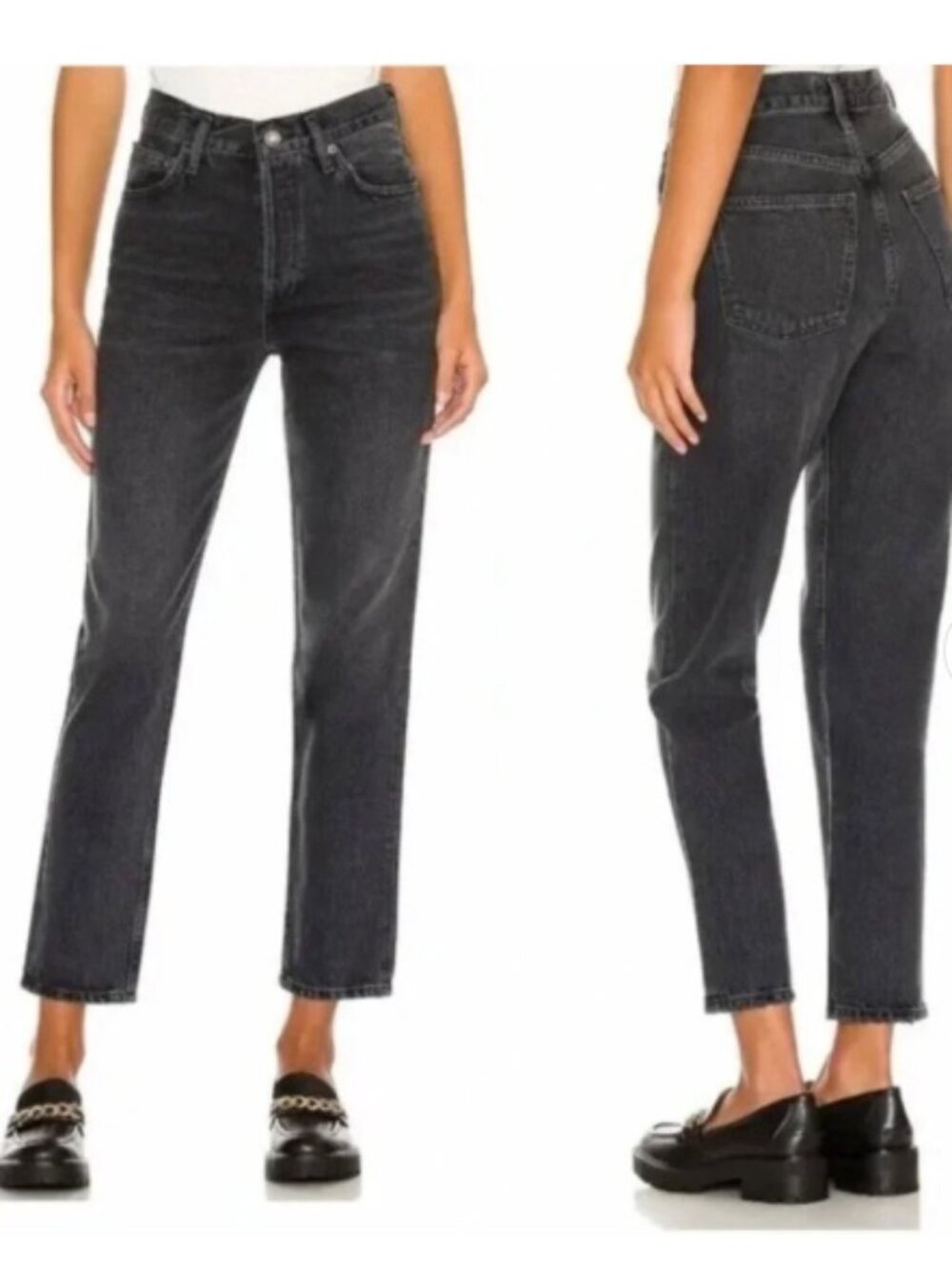 AGOLDE Fen High Rise Relaxed Taper Jeans in Shambles Size 28